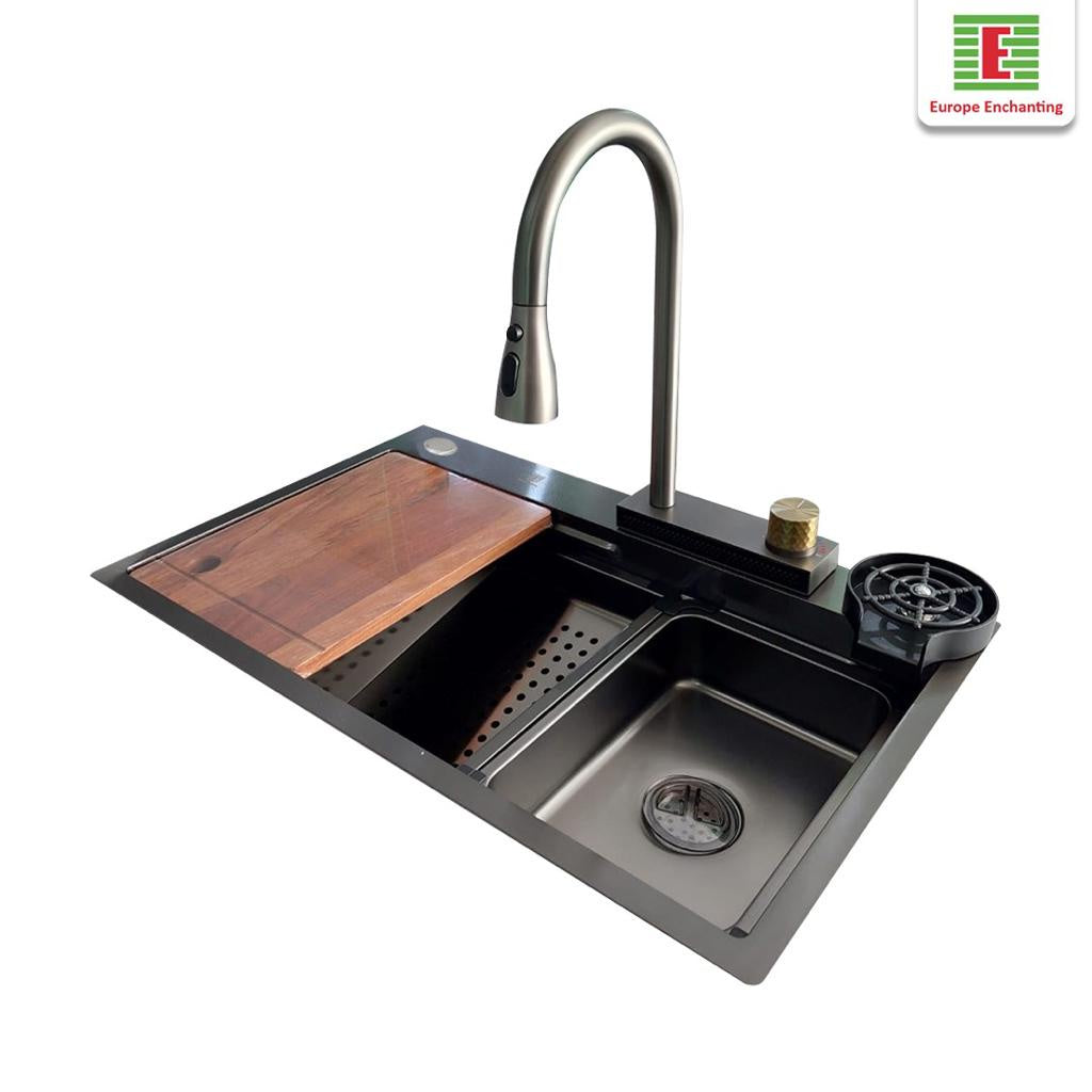 Kitchen Sink Bak Cuci Piring Dapur Stainless Europe Enchanting E1080