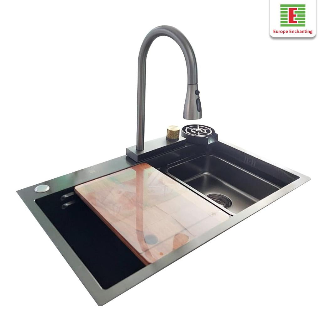 Kitchen Sink Bak Cuci Piring Dapur Stainless Europe Enchanting E1080