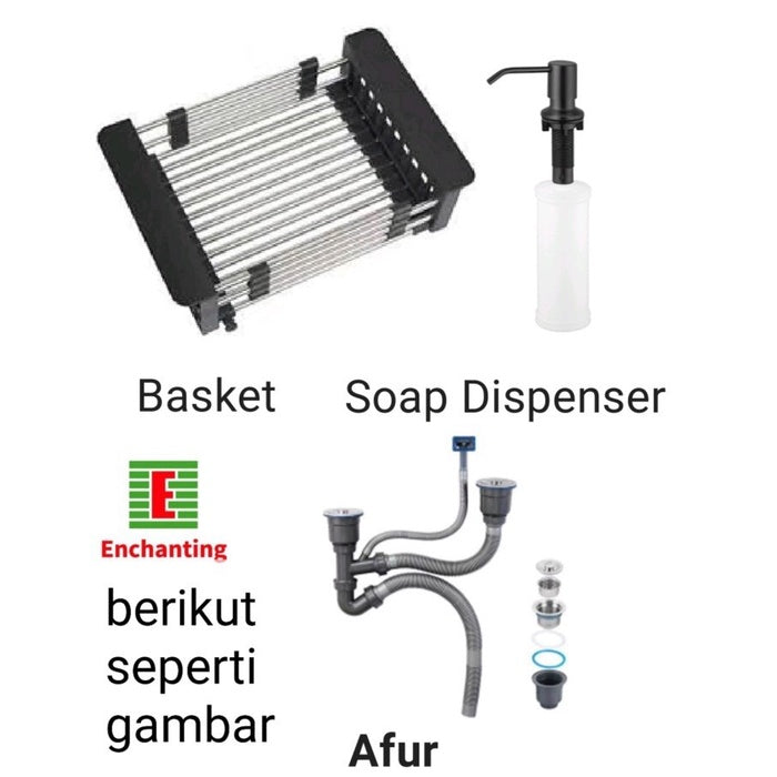 Sink Bak Cuci Piring Stainless Europe Enchanting Minimalist Style E1073