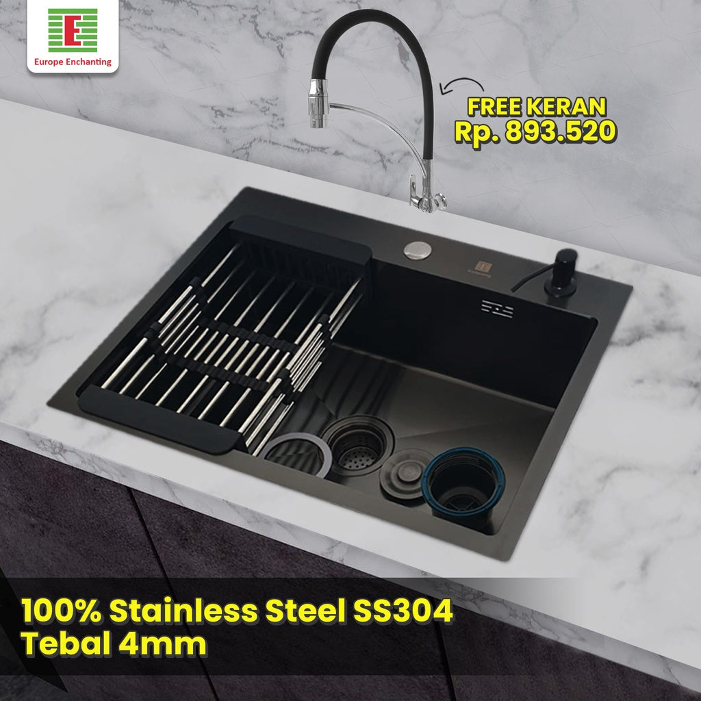 Kitchen Sink SET Dapur/ Bak Cuci Piring Europe Enchanting E1078 Set