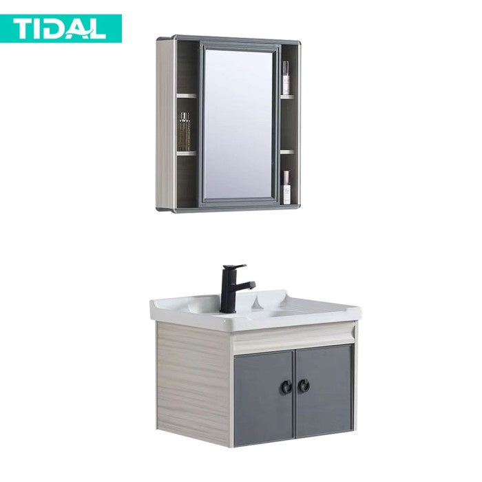 Wastafel Kabinet Cermin Set Modern Minimalis Kamar Mandi Tidal TD065