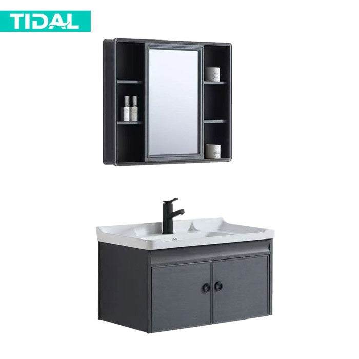 Wastafel Kabinet Kamar Mandi Cermin Mnimalis Modern Tidal TD066