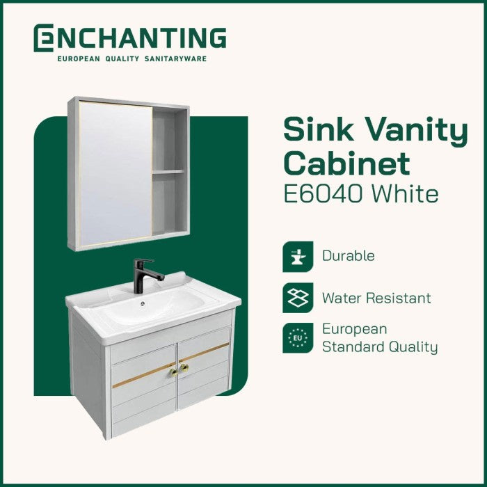 Wastafel Kabinet Minimalis Cermin Kamar Mandi Europe Enchating E6040