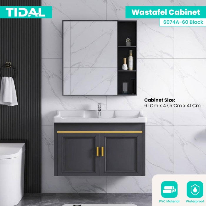 Wastafel Kabinet Cermin Kamar Mandi Minimalis Tidal TD6074A / TD6078D