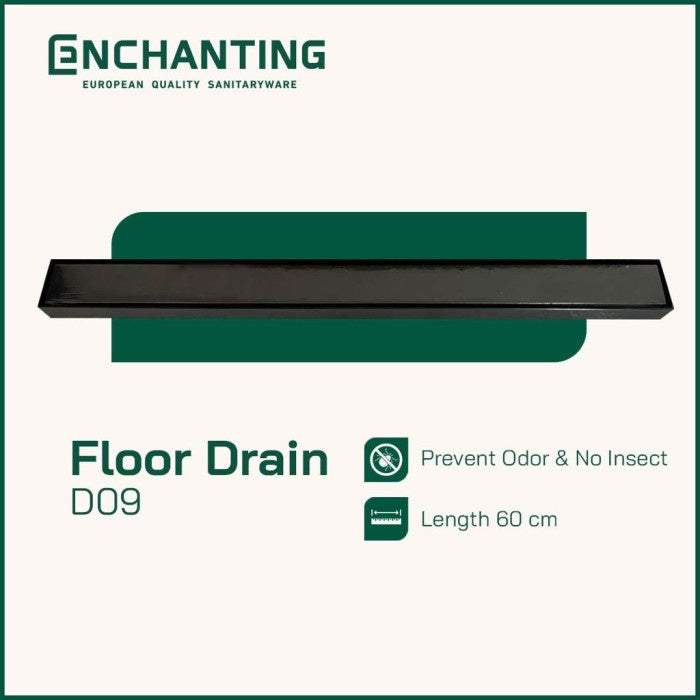 Smart Long Floor Drain Saringan Got Europe Enchanting D09 Panjang 60cm