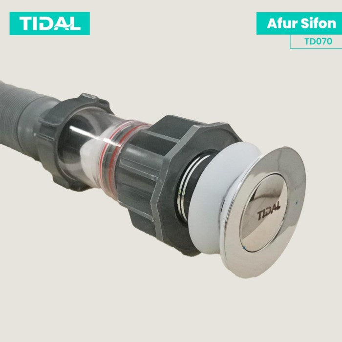 Afur + Selang Saluran Pembuangan Air Wastafel /kitche Sink Tidal TD070