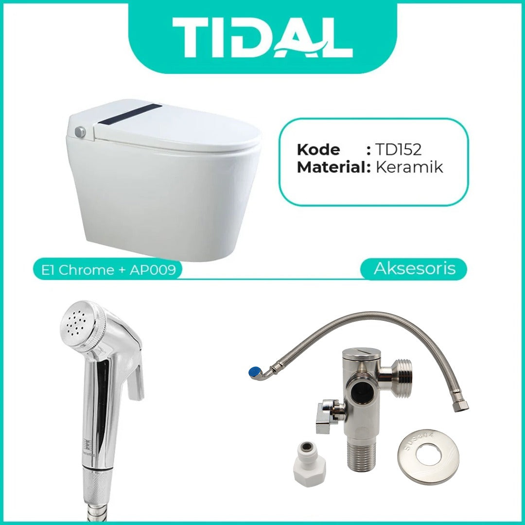 TIDAL Toilet / Kloset Duduk Soft Close Tidal TD152 White