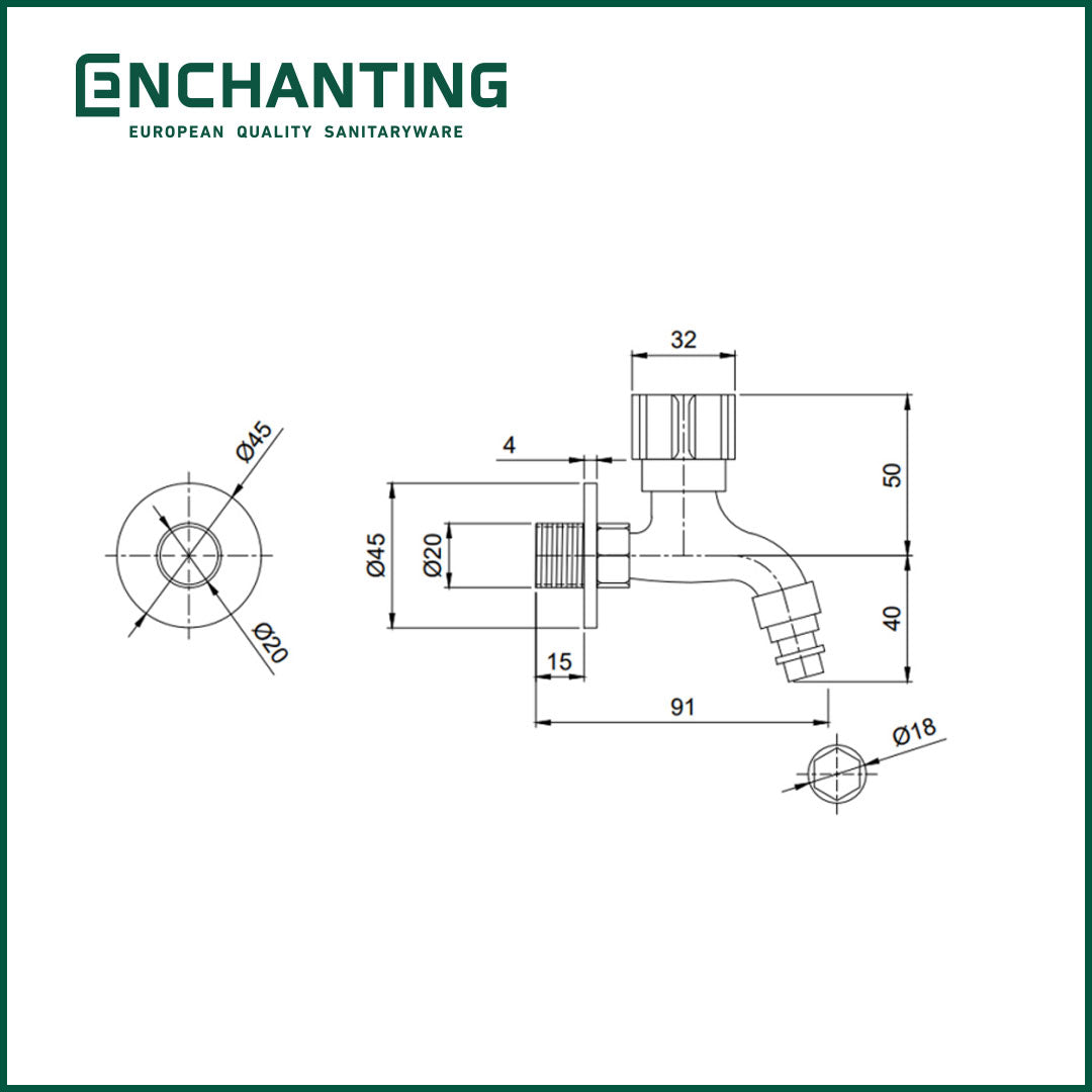 Kran Tembok Taman Europe Enchanting Z795N