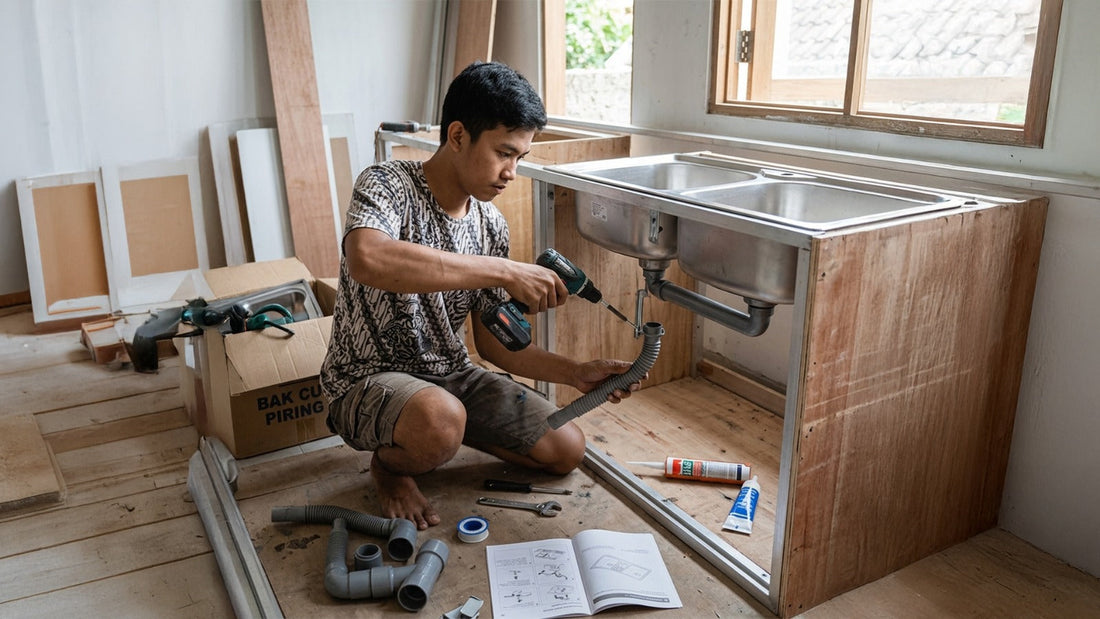 Harus Tahu! Ini Dia Langkah-langkah Pemasangan Tempat Cuci Piring supaya Kamu Bisa Pantau Tukang dengan Akurat!