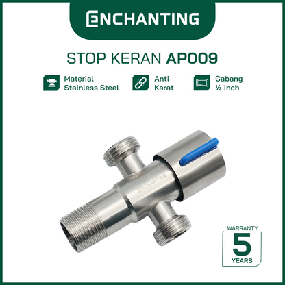 Stop Keran 1/2 Stainless Steel Europe Enchanting Ap009