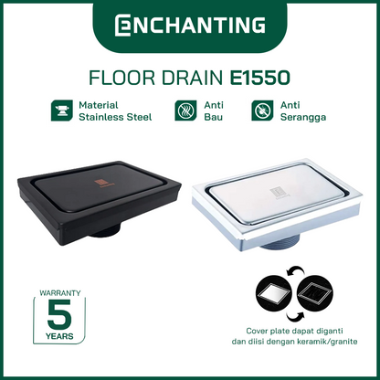 Floor Drain / Saringan Got Stainless Steel Europe Enchanting E1550