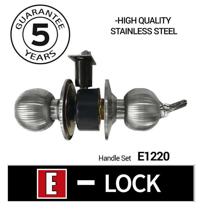 Enchanting kunci bulat kamar mandi Elock E1220 Stainless Steel