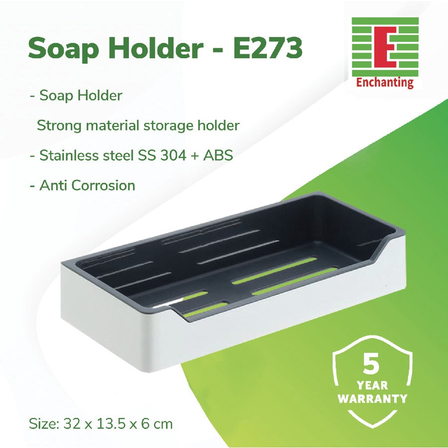 Tempat Sabun Soap Holder Europe Enchanting E273 ABS Stainless Anti Karat
