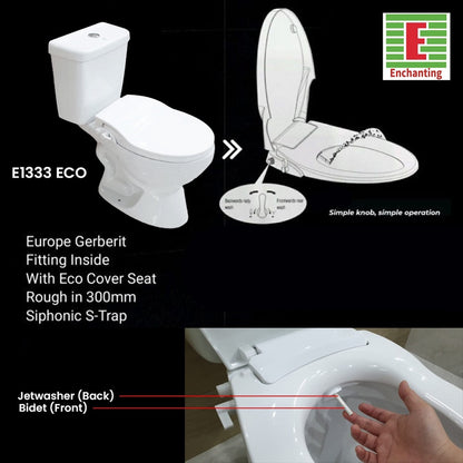 Toilet / Kloset Duduk Europe Enchanting E1333Eco