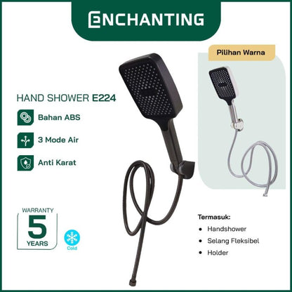 ENCHANTING Hand Shower Kamar Mandi Kepala Shower 3 Mode Air Material ABS E224