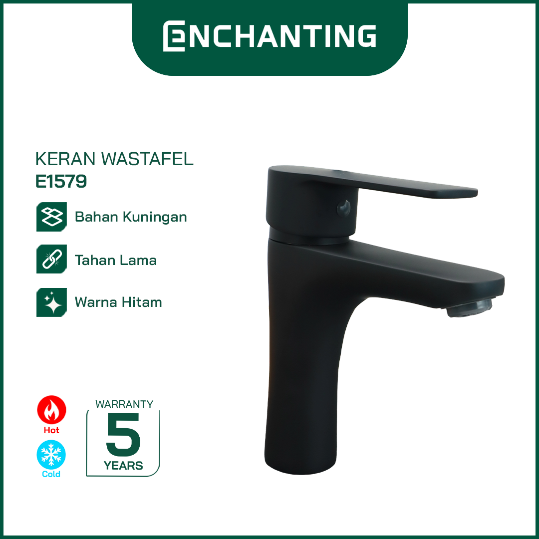 ENCHANTING Kran Air Kamar Mandi Wastafel Panas Dingin Europe Enchanting E1579