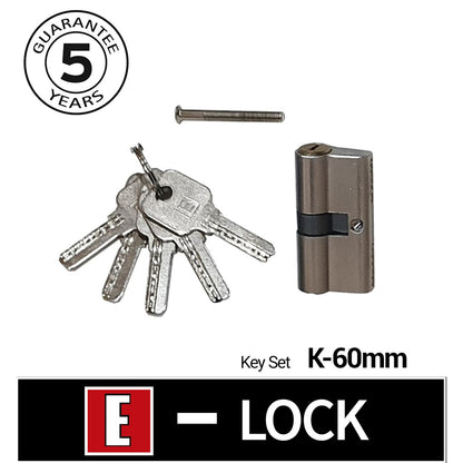 Silender Kunci / Anak kunci Elock / Isi Kunci Pintu K60mm Europe Enchanting Kuningan