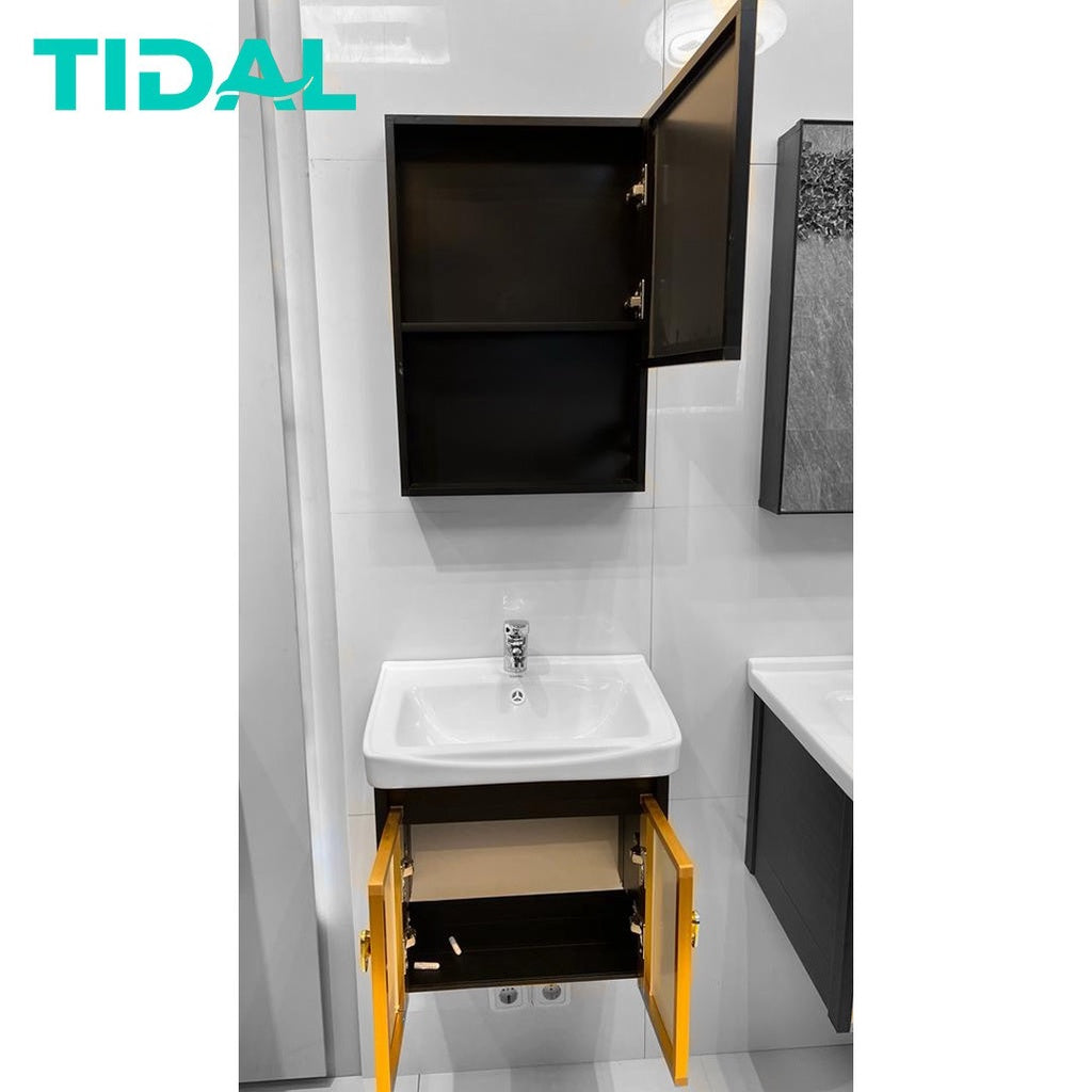 Wastafel Kabinet Modern Minimalis Cermin Kamar Mandi TIDAL TD050