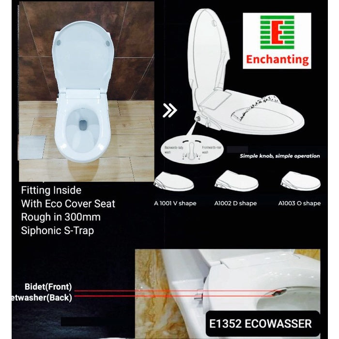Toilet / Kloset Duduk Europe Enchanting E1299Eco