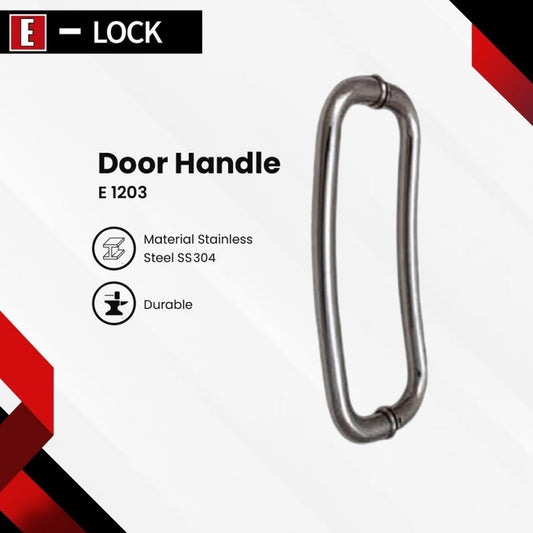 Handle Gagang Pintu Kaca Kunci Enchanting E1203 E lock