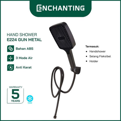 ENCHANTING Hand Shower Kamar Mandi Kepala Shower 3 Mode Air Material ABS E224
