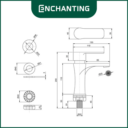 Kran Air Wastafel Europe Enchanting E1570