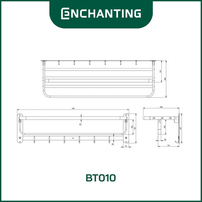 Rak Gantungan Handuk Dinding Europe Enchanting BT002