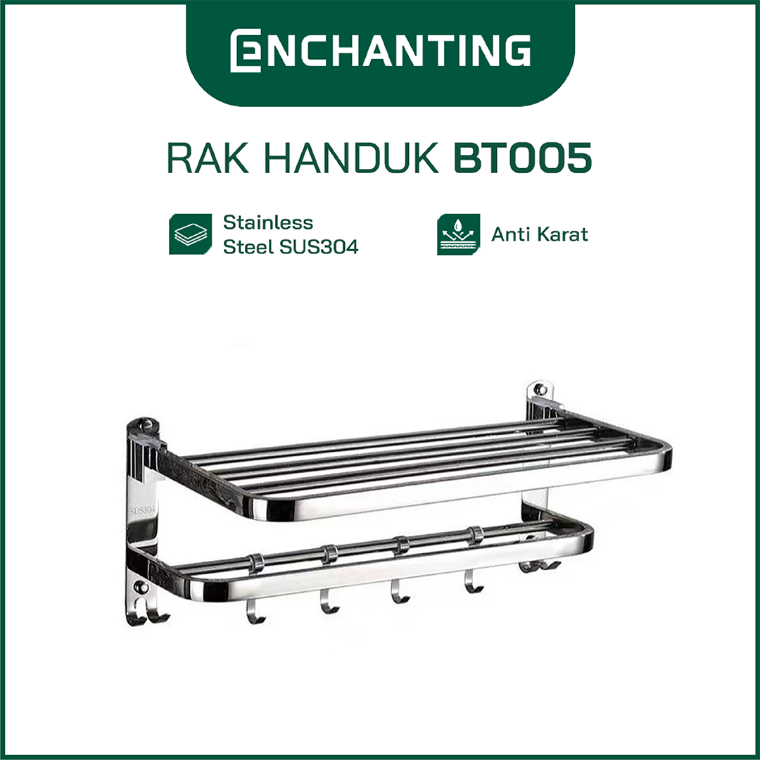 Rak Tempat Handuk Stainless Steel 304 Europe Enchanting BT005