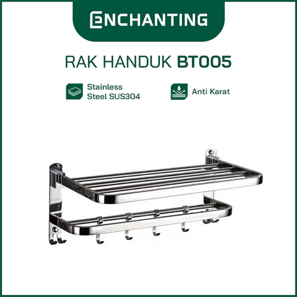Rak Tempat Handuk Stainless Steel 304 Europe Enchanting BT005