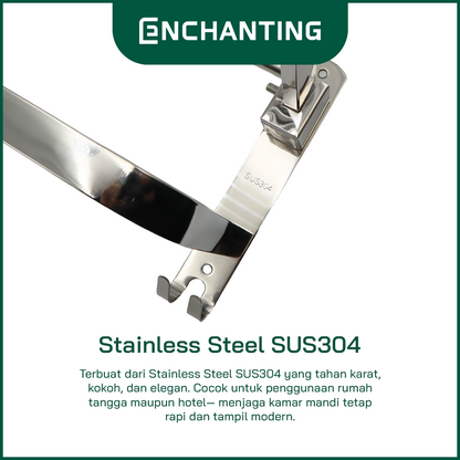 Rak Tempat Handuk Stainless Steel 304 Europe Enchanting BT005