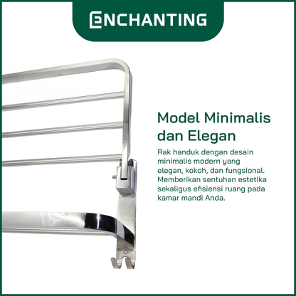 Rak Tempat Handuk Stainless Steel 304 Europe Enchanting BT005