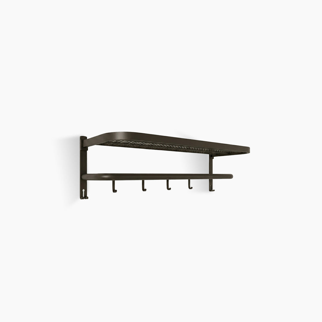 Rak Tempat Handuk Stainless Lipat Hitam Europe Enchanting BT007