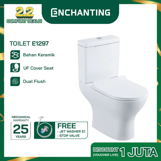 Toilet / Kloset Duduk Europe Enchanting E1297 Bergaransi