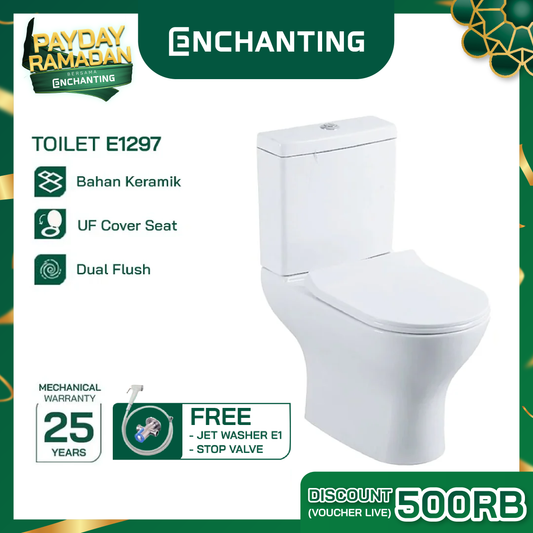 Toilet / Kloset Duduk Europe Enchanting E1297 Bergaransi