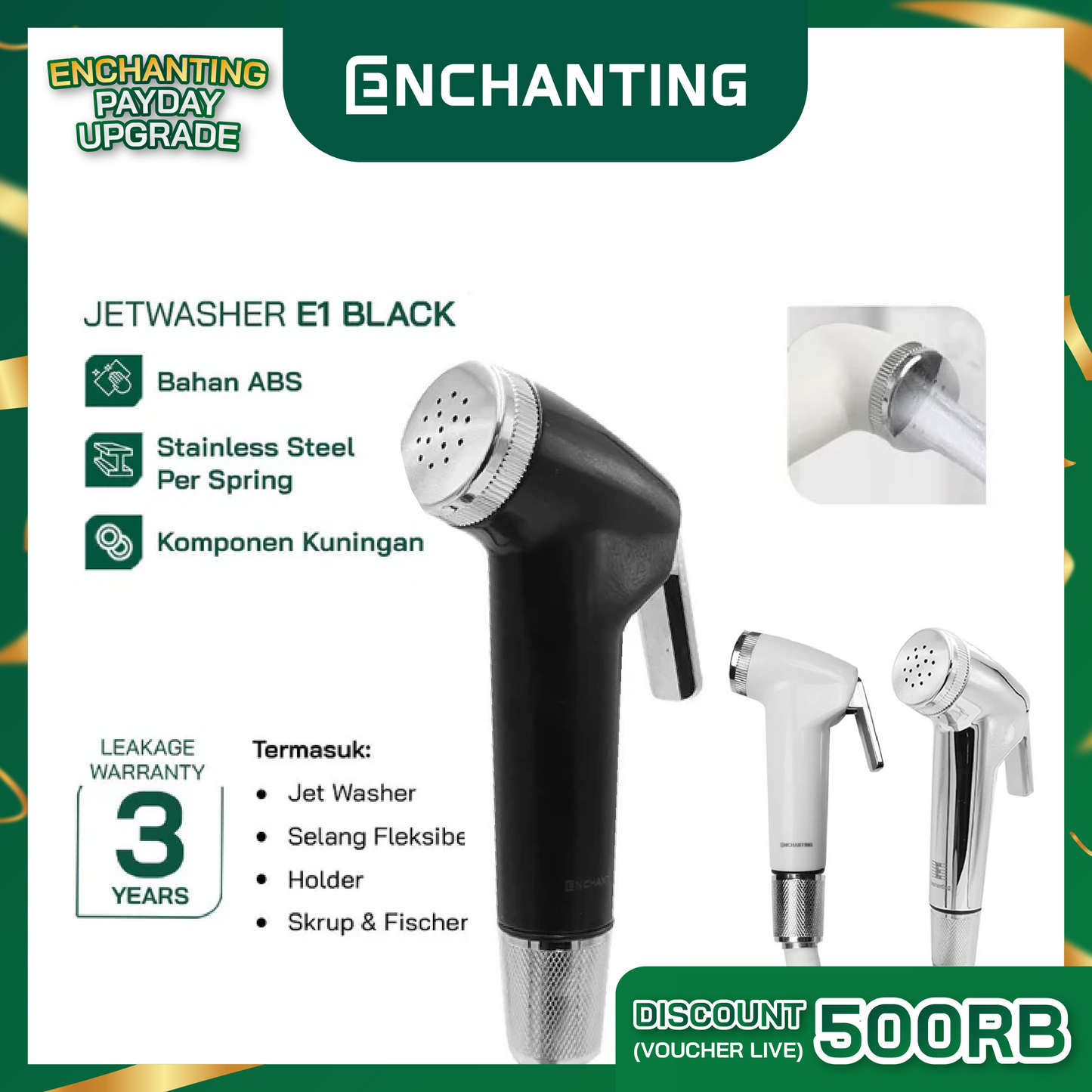 Jet Washer Closet / Toilet Europe Enchanting E1 Series