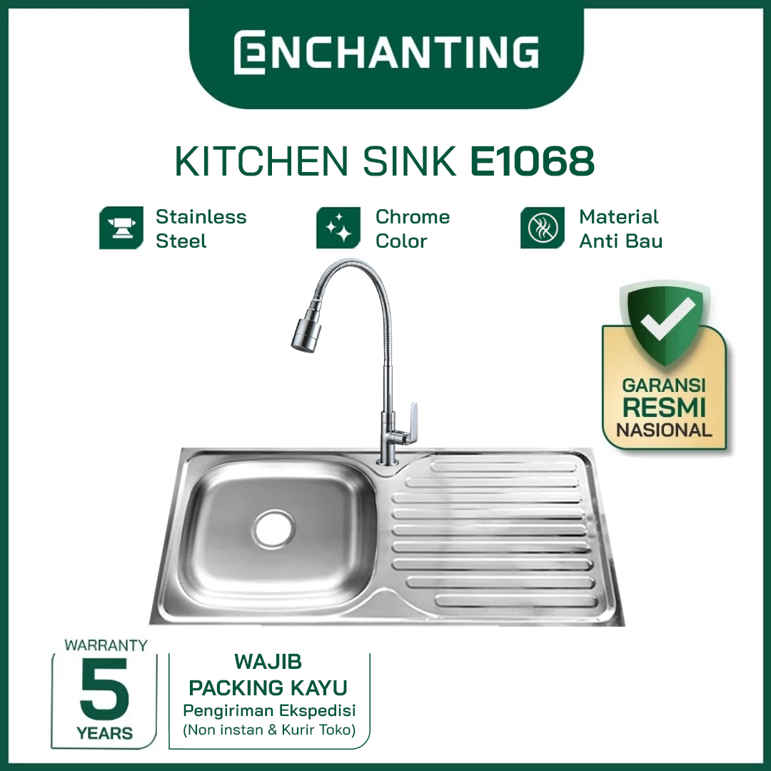 Kichen Sink Dapur / Bak Cuci Piring Europe Enchanting E1068