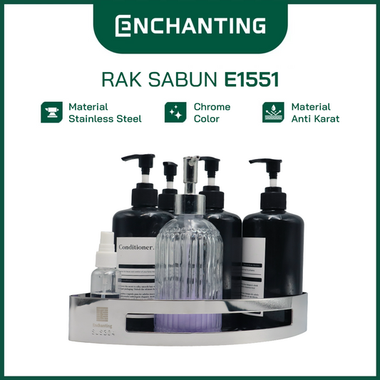 Enchanting Rak Sabun Sudut Stainless Steel Minimalist Style E1551