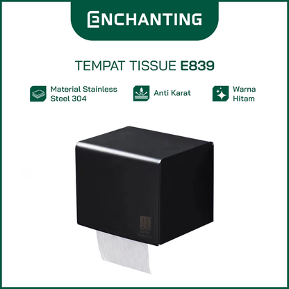 Paper Holder Tempat Tissue Kamar Mandi Europe Enchanting E839 Stainless 304
