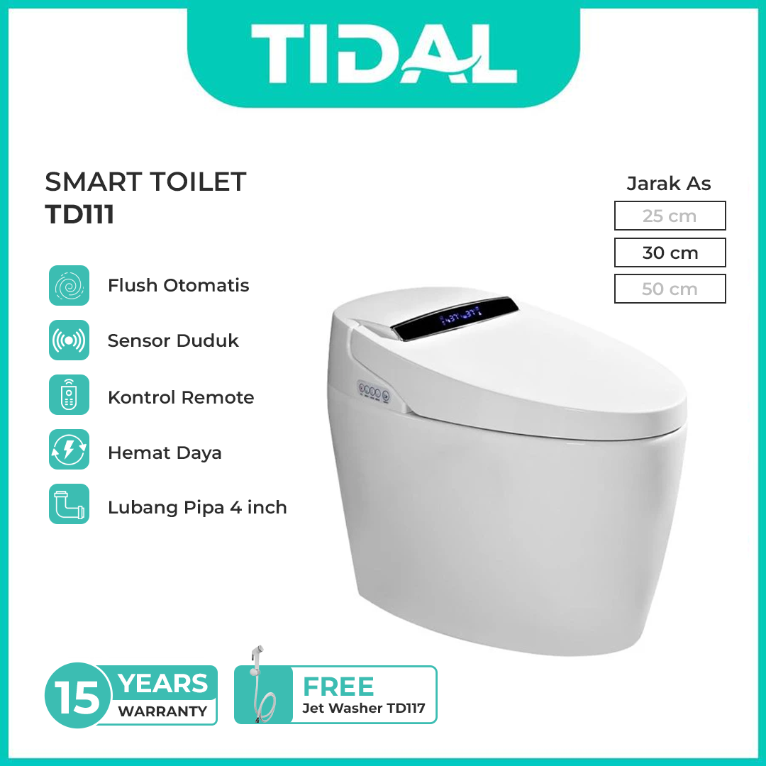 Smart Toilet / Kloset Duduk Full Automatic System Tidal TD111