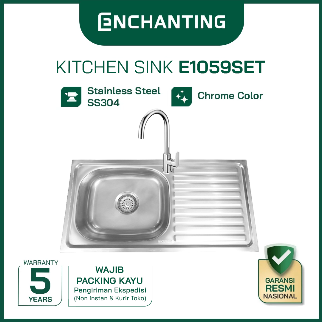 Kitchen Sink Dapur / Bak Cuci Piring Europe Enchanting E1059