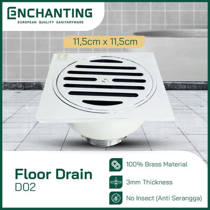 Enchanting Floor Drain/Saringan Got Stainless Steel - D02