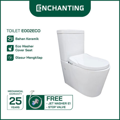 Toilet / Kloset Duduk Keramik Europe Enchanting E002Eco