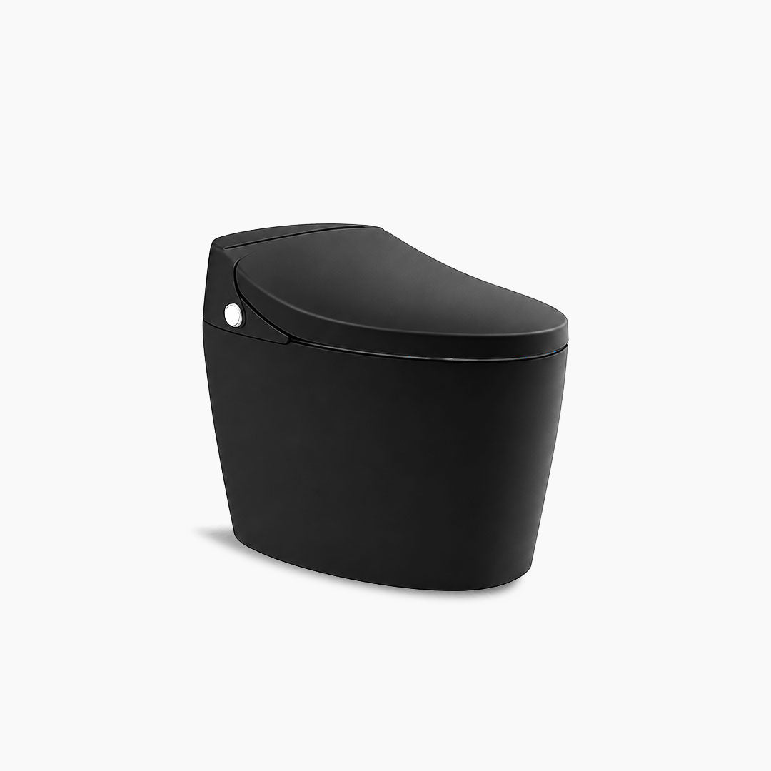 ENCHANTING Smart Toilet Black White Sensor Kaki Untuk Buka Tutup Cover Kloset Duduk Otomatis Material Keramik Jarak As 40cm Europe Enchanting E009 Black White