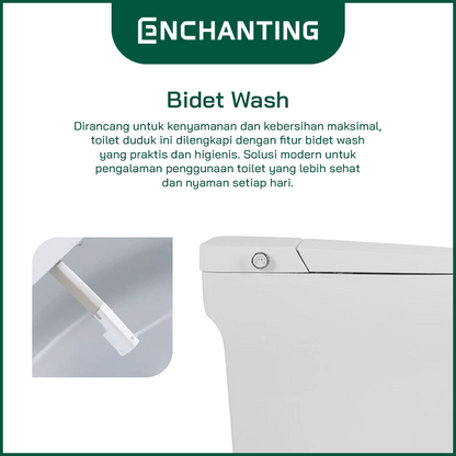 ENCHANTING Toilet/Kloset Duduk Soft Close Europe Enchanting E016