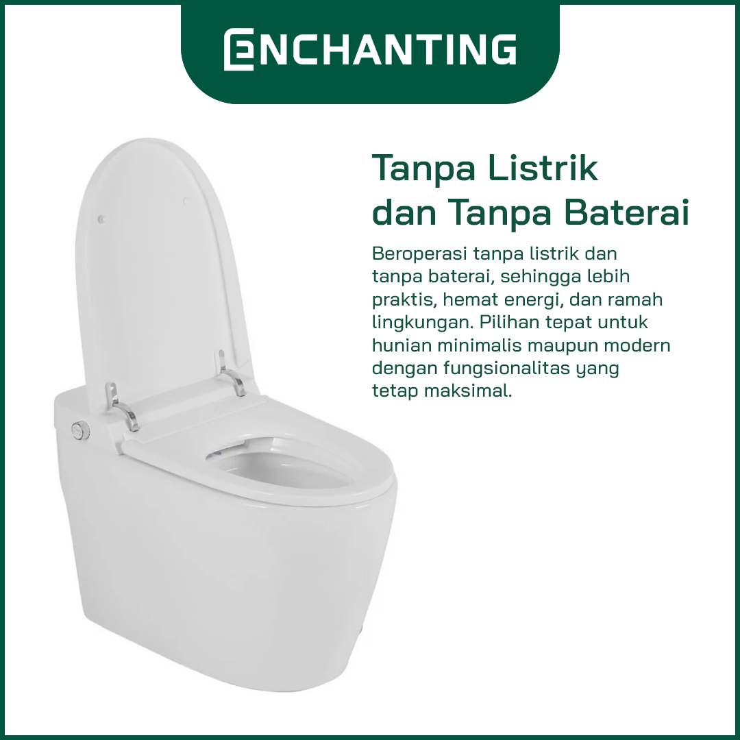 ENCHANTING Toilet/Kloset Duduk Soft Close Europe Enchanting E016