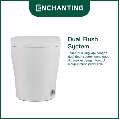 ENCHANTING Toilet/Kloset Duduk Soft Close Europe Enchanting E016