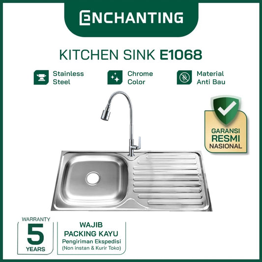 SET Kitchen Sink Bak Cuci Piring Europe Enchanting E1068SET