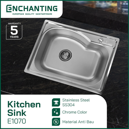 Kitchen Sink Dapur / Bak Cuci Piring Europe Enchanting E1070