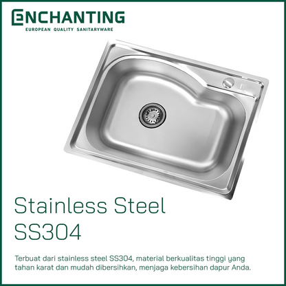 Kitchen Sink Dapur / Bak Cuci Piring Europe Enchanting E1070