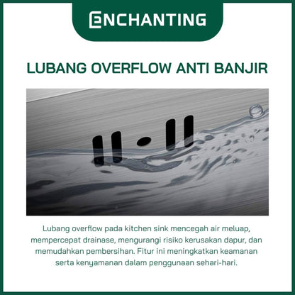Set Kitchen Sink Bak Cuci Piring Europe Enchanting E1072